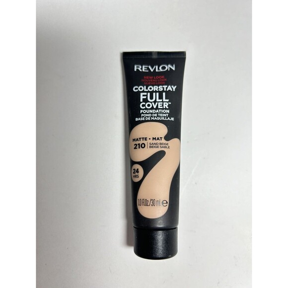 Revlon Colorstay Full Cover Foundation, Matte 210 Sand Beige - 24 Hour Coverage - Picture 6 of 6